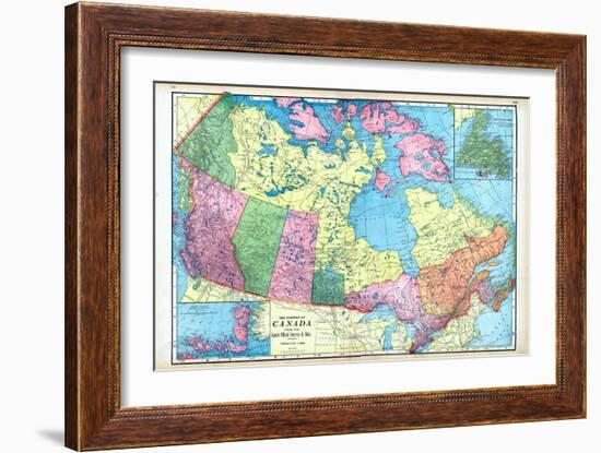 1906, Canada, North America, Dominion of Canada, Artic Regions, Franklin District, Newfoundland-null-Framed Premium Giclee Print