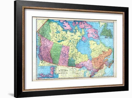 1906, Canada, North America, Dominion of Canada, Artic Regions, Franklin District, Newfoundland-null-Framed Premium Giclee Print