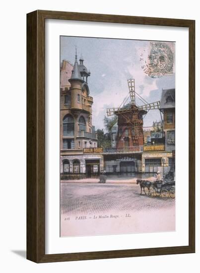 1906 carte postale Moulin Rouge-null-Framed Giclee Print