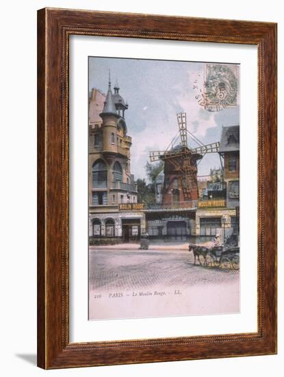 1906 carte postale Moulin Rouge-null-Framed Giclee Print