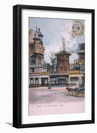 1906 carte postale Moulin Rouge-null-Framed Giclee Print