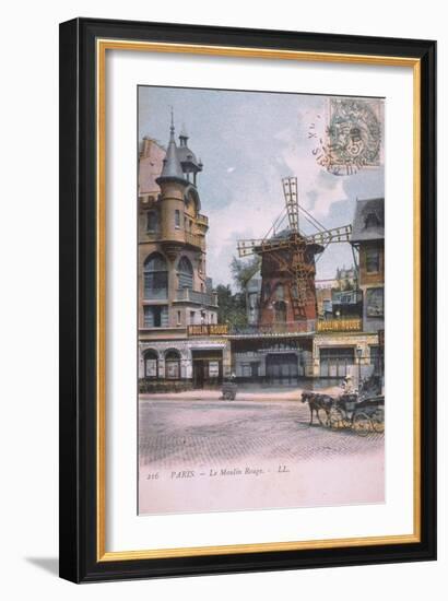 1906 carte postale Moulin Rouge-null-Framed Giclee Print