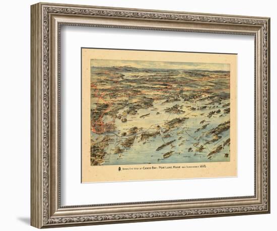 1906, Casco Bay, Portland, Maine-null-Framed Giclee Print