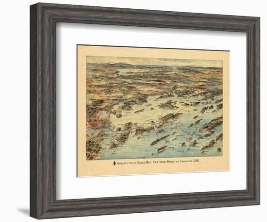 1906, Casco Bay, Portland, Maine-null-Framed Giclee Print