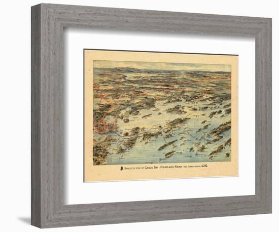 1906, Casco Bay, Portland, Maine-null-Framed Giclee Print