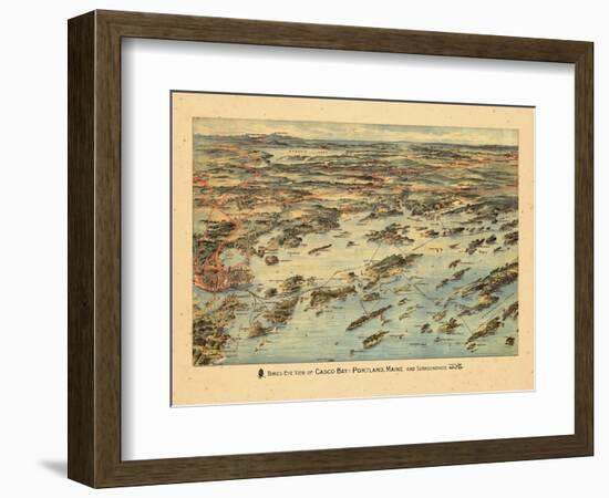 1906, Casco Bay, Portland, Maine-null-Framed Giclee Print