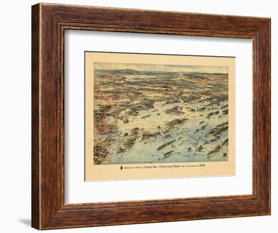 1906, Casco Bay, Portland, Maine-null-Framed Giclee Print