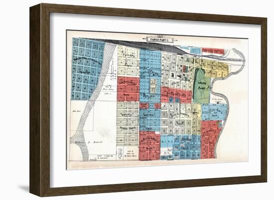 1906, Fargo - Part C, North Dakota, United States-null-Framed Giclee Print