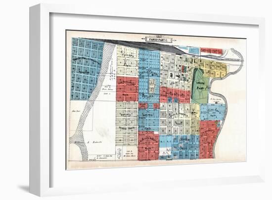 1906, Fargo - Part C, North Dakota, United States-null-Framed Giclee Print