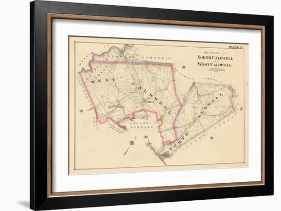 1906, North Caldwell and West Caldwell Borough, New Jersey, United States-null-Framed Giclee Print