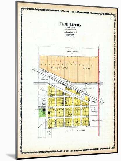 1906, Templeton, Iowa, United States-null-Mounted Giclee Print