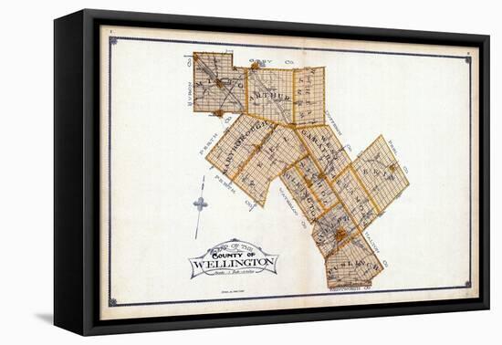 1906, Wellington County Map, Canada-null-Framed Premier Image Canvas