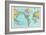 1906, World Map-null-Framed Giclee Print