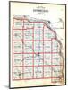 1907, County Outline Map, Nebraska, United States-null-Mounted Giclee Print
