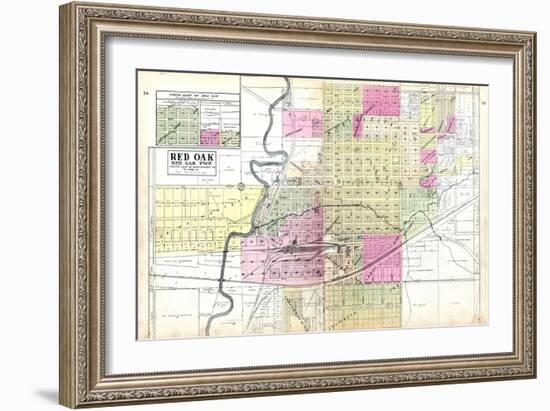 1907, Red Oak, Iowa, United States-null-Framed Giclee Print