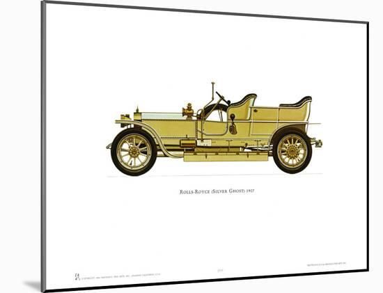 1907 Rolls-Royce Silver Ghost-null-Mounted Art Print
