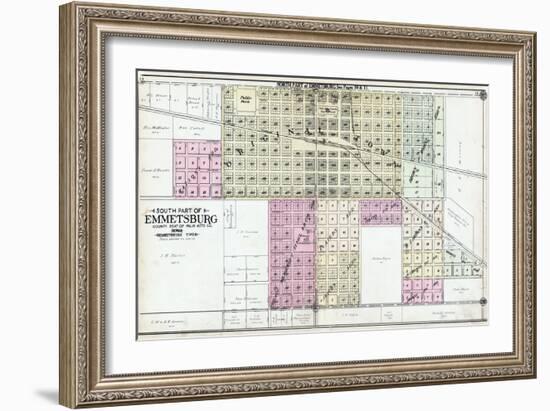 1908, Emmetsburg - South, Iowa, United States-null-Framed Giclee Print