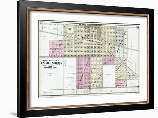 1908, Emmetsburg - South, Iowa, United States-null-Framed Giclee Print