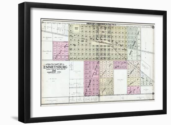 1908, Emmetsburg - South, Iowa, United States-null-Framed Giclee Print