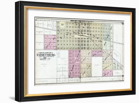 1908, Emmetsburg - South, Iowa, United States-null-Framed Giclee Print