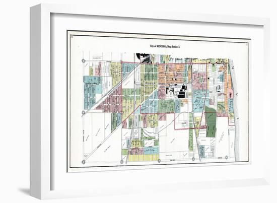 1908, Kenosha City, Wisconsin, United States-null-Framed Giclee Print