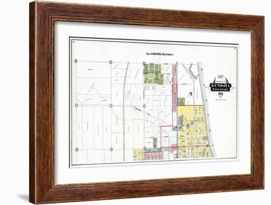 1908, Kenosha City, Wisconsin, United States-null-Framed Giclee Print