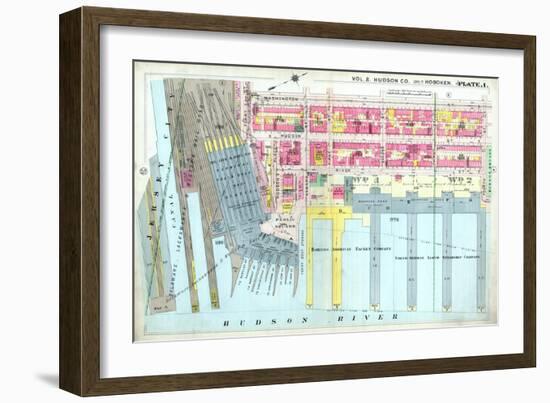 1909, Hoboken, New Jersey, United States-null-Framed Giclee Print