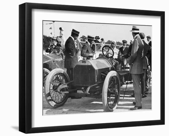 1909 Lancia Beta, Wl Stewart at the Wheel, C1909-C1920-null-Framed Photographic Print