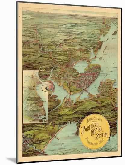 1909, Portland, Maine-null-Mounted Giclee Print