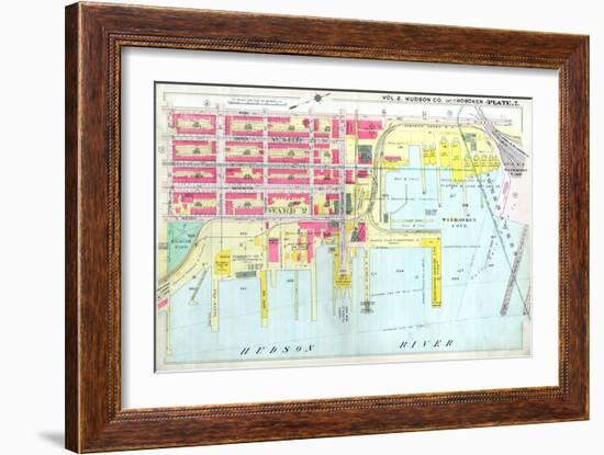 1909, Weehawks Cove, Hoboken, New Jersey, United States-null-Framed Giclee Print