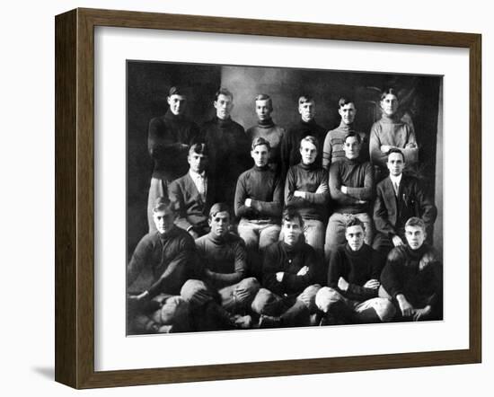 1910 Abilene High School Football Team, on Which President Dwight Eisenhower Played-null-Framed Photo