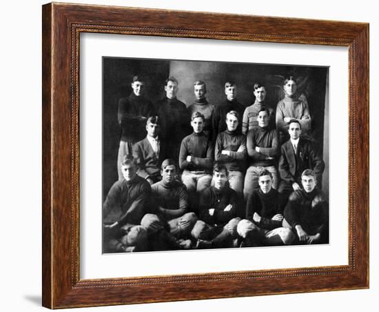 1910 Abilene High School Football Team, on Which President Dwight Eisenhower Played-null-Framed Photo