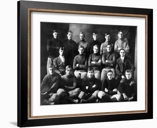 1910 Abilene High School Football Team, on Which President Dwight Eisenhower Played-null-Framed Photo