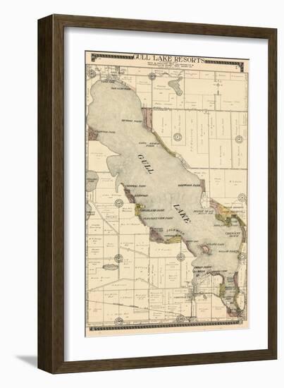 1910, Gull Lake Resorts, Michigan, United States-null-Framed Giclee Print