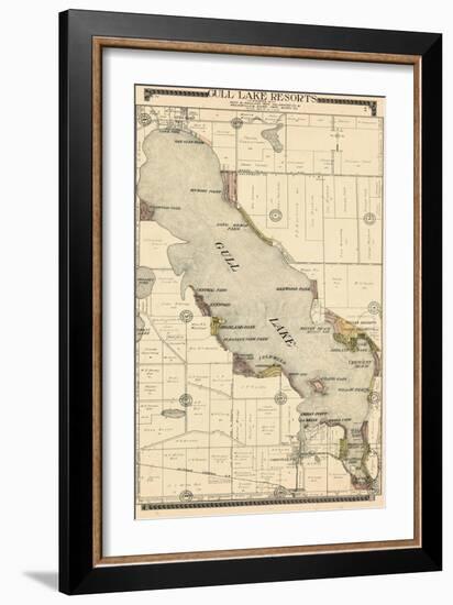 1910, Gull Lake Resorts, Michigan, United States-null-Framed Giclee Print