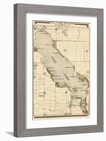 1910, Gull Lake Resorts, Michigan, United States-null-Framed Premium Giclee Print