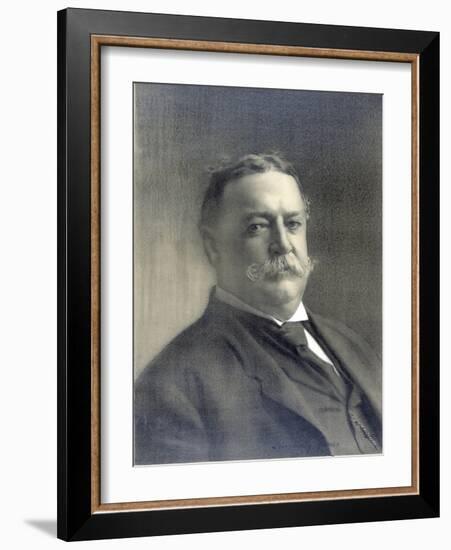 1910 Head and Shoulders Portrait of Republican President William Howard Taft-null-Framed Photo