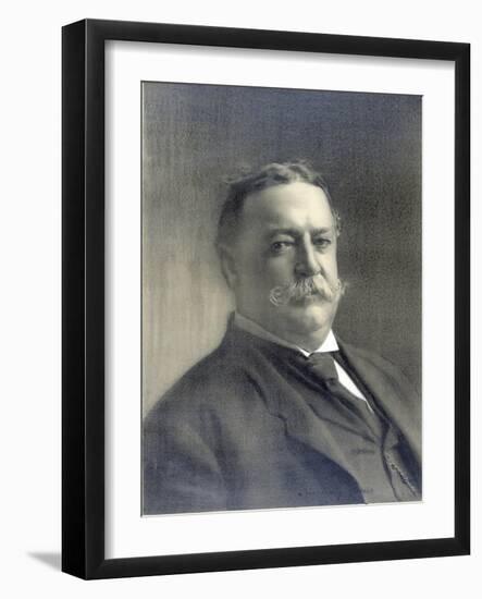 1910 Head and Shoulders Portrait of Republican President William Howard Taft-null-Framed Photo