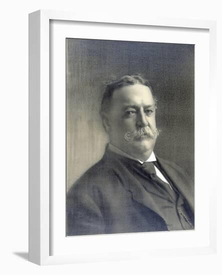 1910 Head and Shoulders Portrait of Republican President William Howard Taft-null-Framed Photo