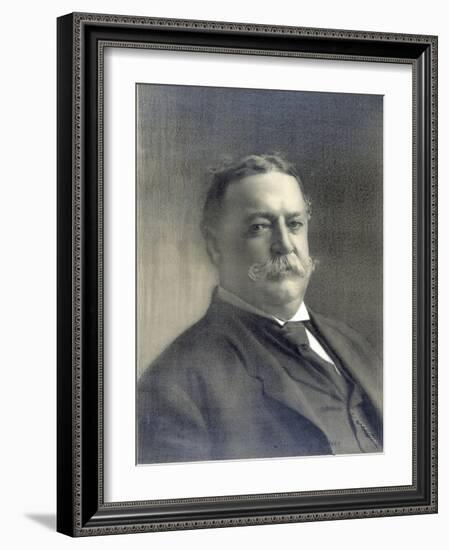 1910 Head and Shoulders Portrait of Republican President William Howard Taft-null-Framed Photo