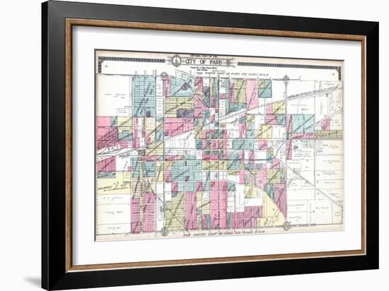 1910, Paris City - Central, Illinois, United States-null-Framed Giclee Print