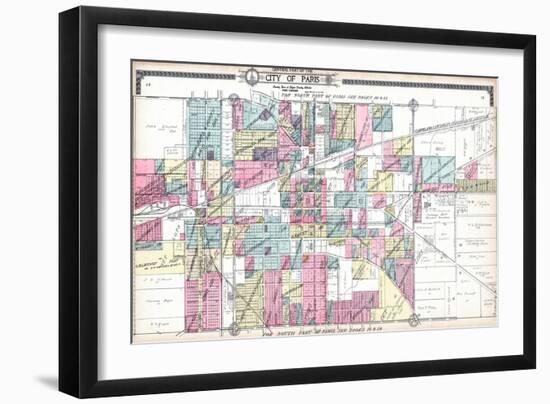 1910, Paris City - Central, Illinois, United States-null-Framed Giclee Print