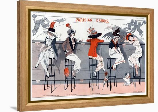 1910s France La Vie Parisienne Magazine Plate-null-Framed Premier Image Canvas