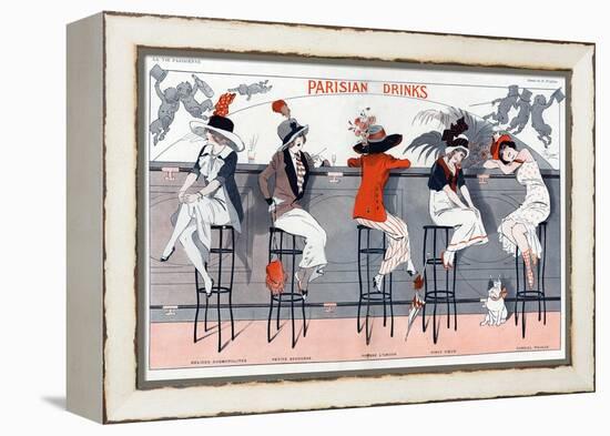 1910s France La Vie Parisienne Magazine Plate-null-Framed Premier Image Canvas