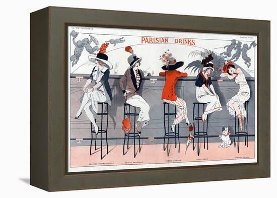 1910s France La Vie Parisienne Magazine Plate-null-Framed Premier Image Canvas