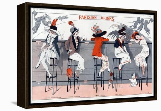 1910s France La Vie Parisienne Magazine Plate-null-Framed Premier Image Canvas