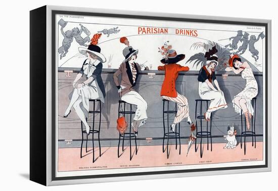 1910s France La Vie Parisienne Magazine Plate-null-Framed Premier Image Canvas