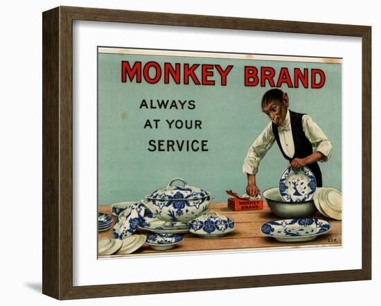 1910s UK Monkey Brand Magazine Advertisement-null-Framed Giclee Print