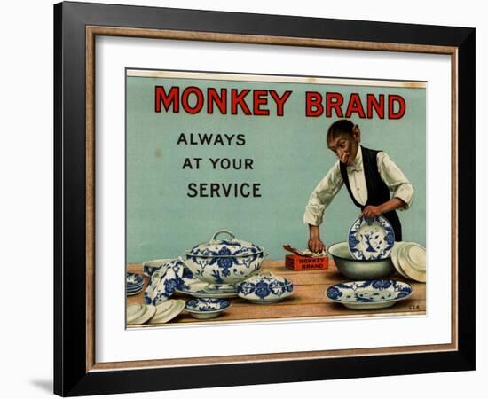 1910s UK Monkey Brand Magazine Advertisement-null-Framed Giclee Print