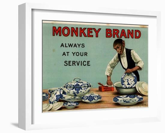 1910s UK Monkey Brand Magazine Advertisement-null-Framed Giclee Print